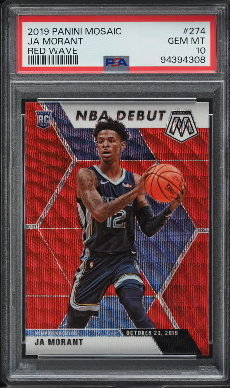 e*7様 ja morant new beginnings /49 gem mi Ja Morant 2023-24 Mosaic Jam Masters Green Prizm Insert Card #7