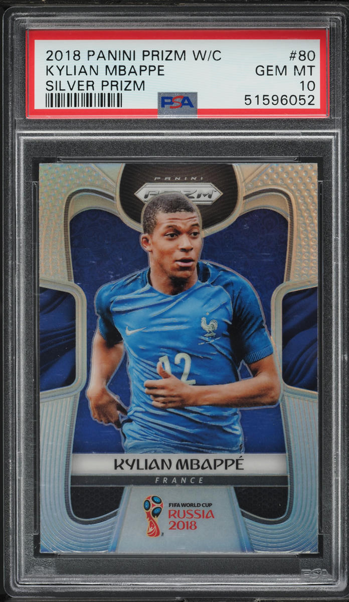 2018 PANINI PRIZM MBAPPE エムバペ RC PSA10 2018 Prizm World Cup Kylian Mbappe Silver #80 PSA 10 | Card Ladder