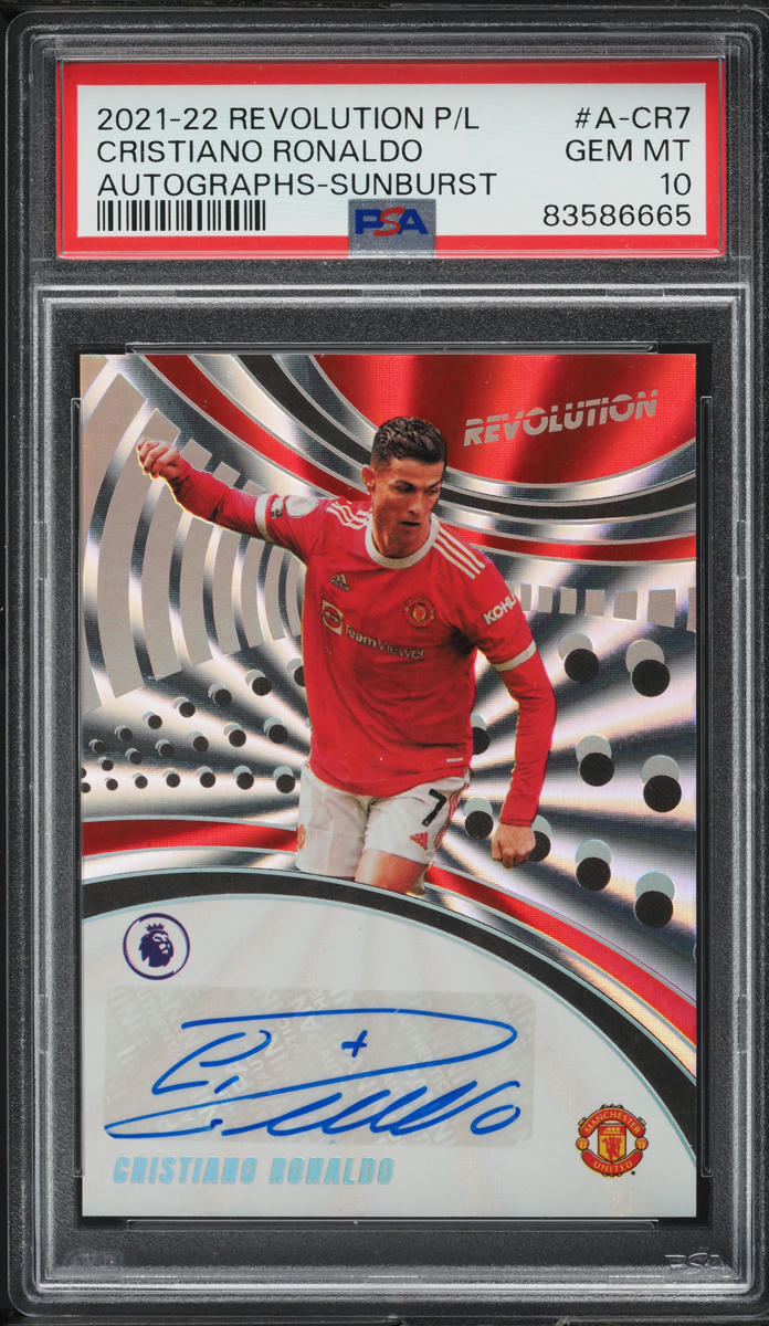 2021 Panini Revolution Premier League Sunburst Cristiano Ronaldo 