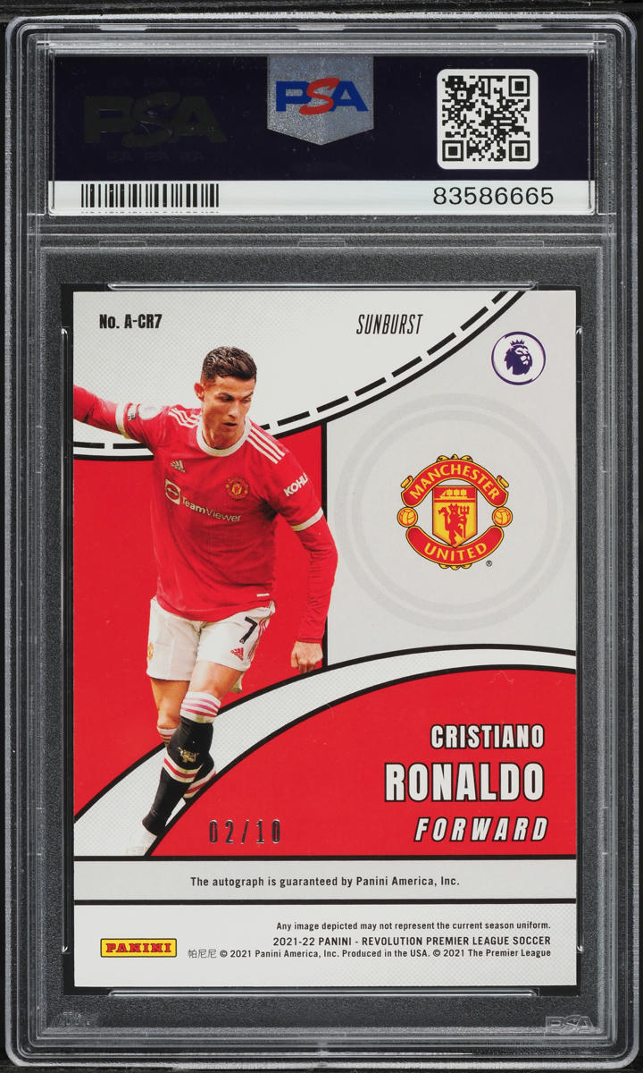 2021 Panini Revolution Premier League Sunburst Cristiano Ronaldo