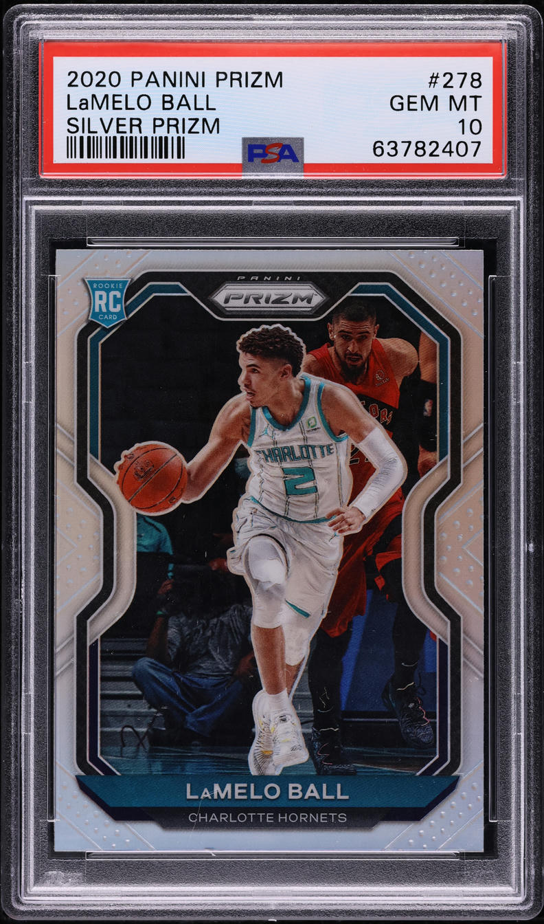 2020 Panini Prizm Silver LaMelo Ball ROOKIE #278 PSA 10 GEM MINT