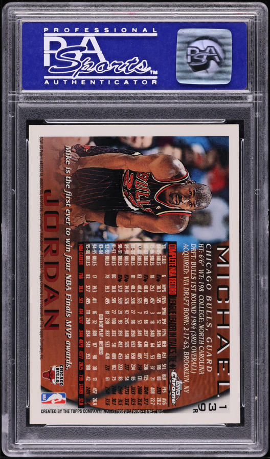 1996 Topps Chrome＃139 Michael Jordan Michael Jordan 1996 Topps Chrome #139 Base Price Guide - Sports