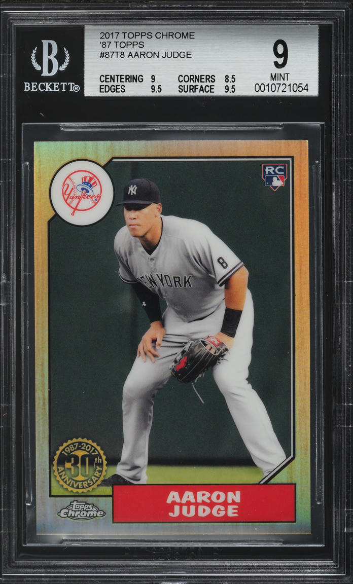 2017 Topps Chrome '87 Aaron Judge ROOKIE #87T-8 BGS 9 MINT