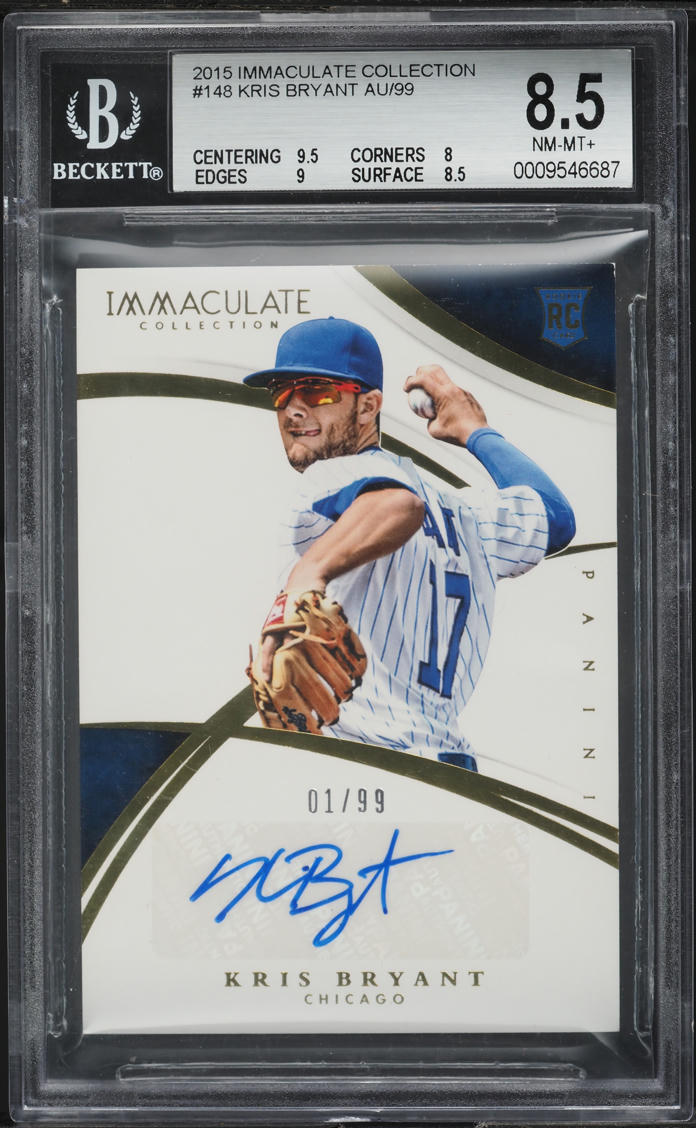 2015 Immaculate Collection Kris Bryant ROOKIE AUTO 1/99 #148 BGS