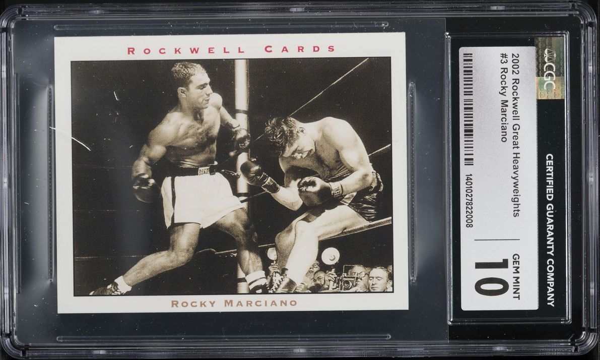 2002 Rockwell Great Heavyweights Rocky Marciano #3 CGC 10 GEM MINT