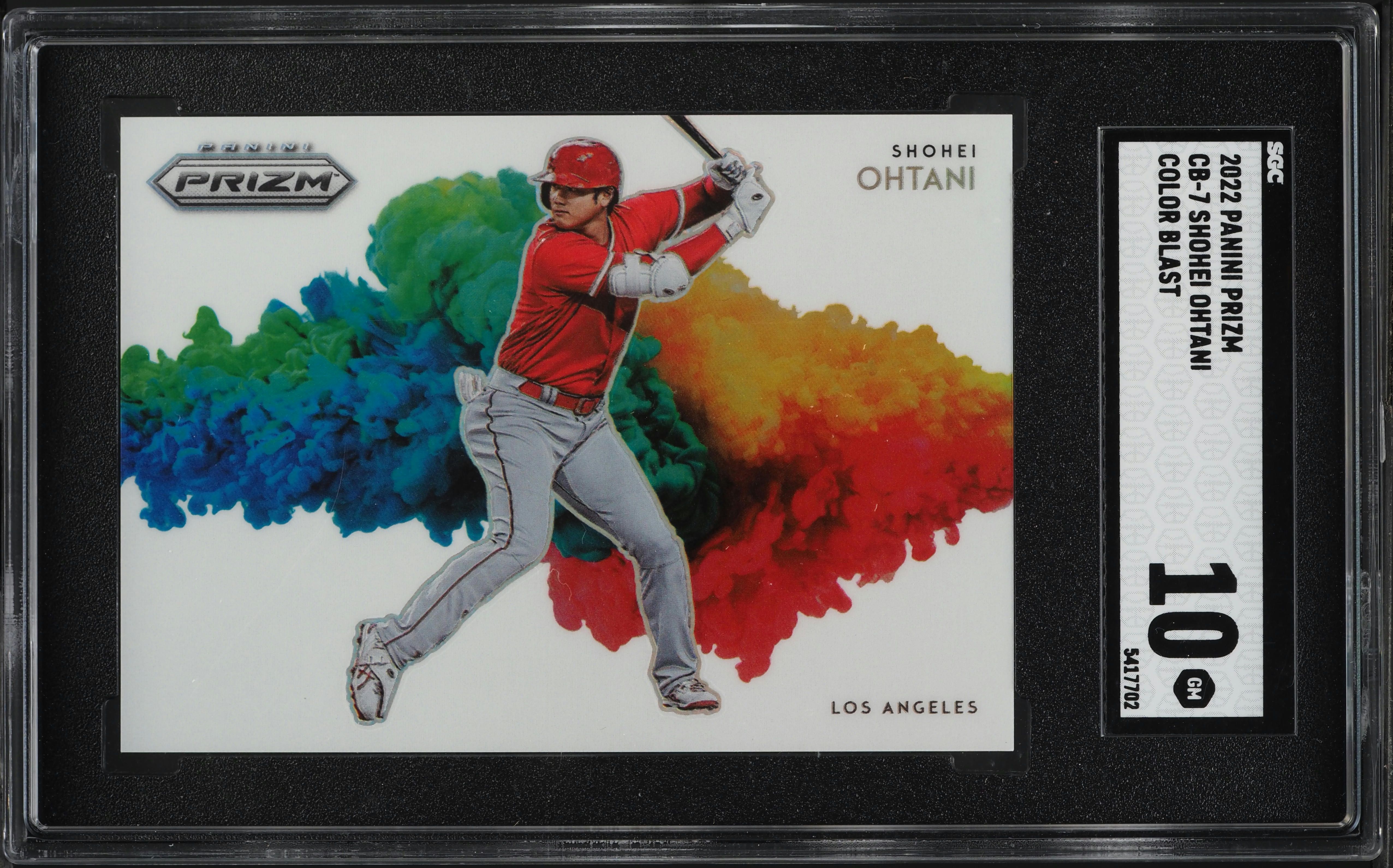 2022 Panini Prizm Color Blast Shohei Ohtani #CB-7 SGC 10 GEM MINT 