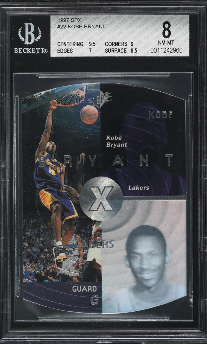1997 SPx Basketball Kobe Bryant #21 BGS 8 NM-MT