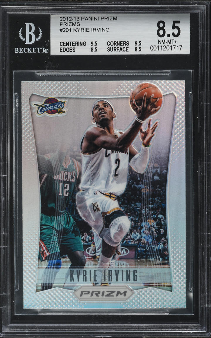 2012 Panini Prizm Silver Kyrie Irving ROOKIE #201 BGS 8.5 NM-MT+