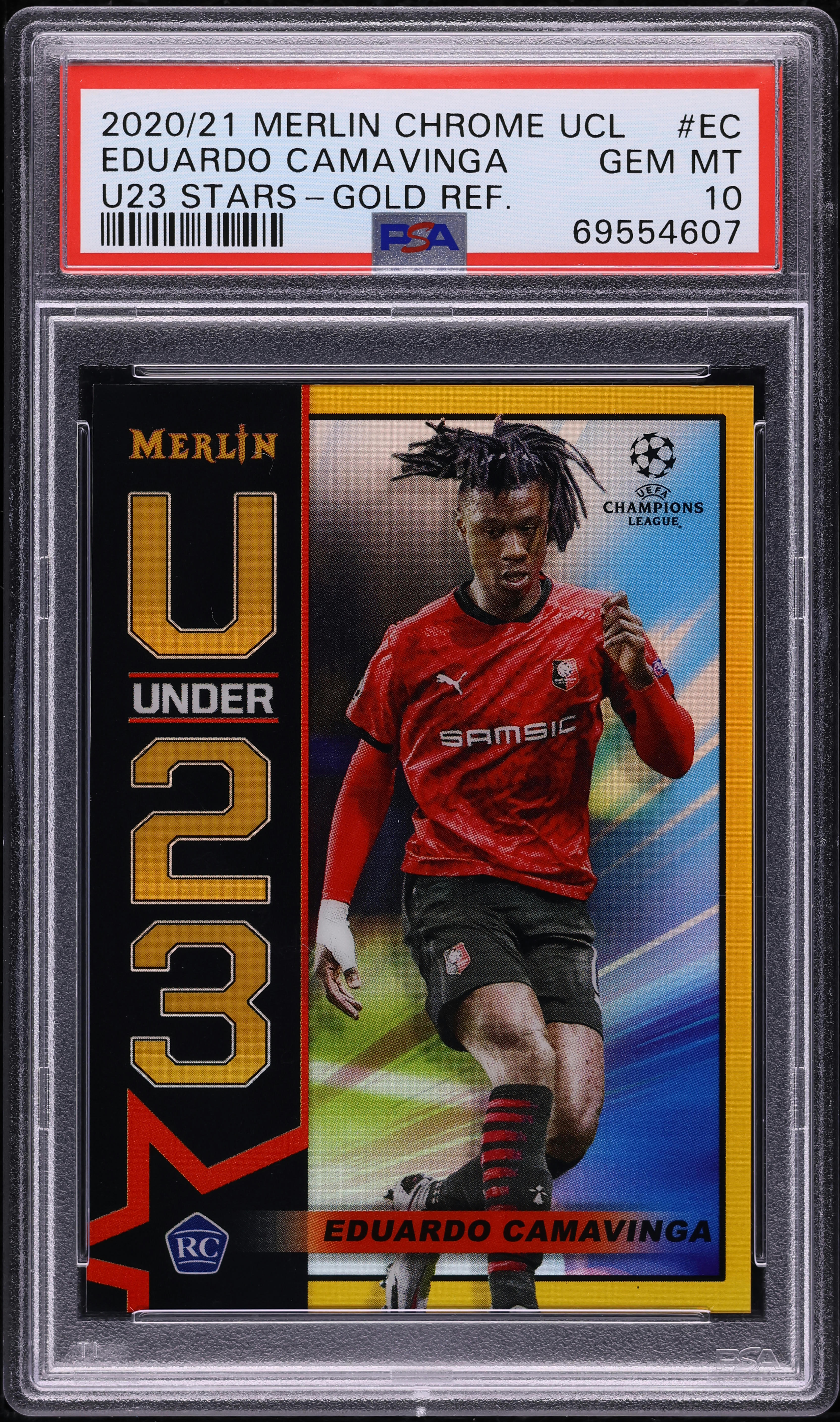CAMAVINGA 2020 TOPPS FINEST #71 Graded Card， PSA 10， GEM MINT RC 