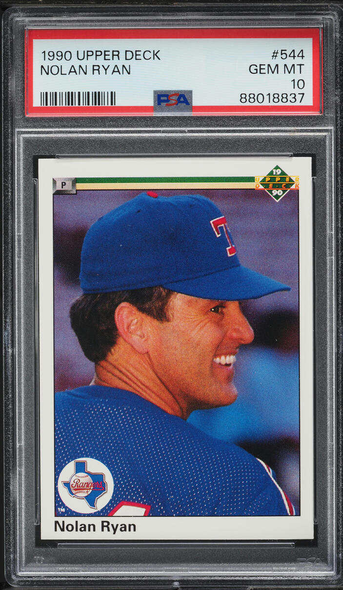 1990 Upper Deck Nolan Ryan #544 PSA 10 GEM MINT