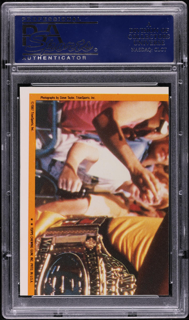 1987 Topps WWF Stickers Danny Davis #16 PSA 9 MINT