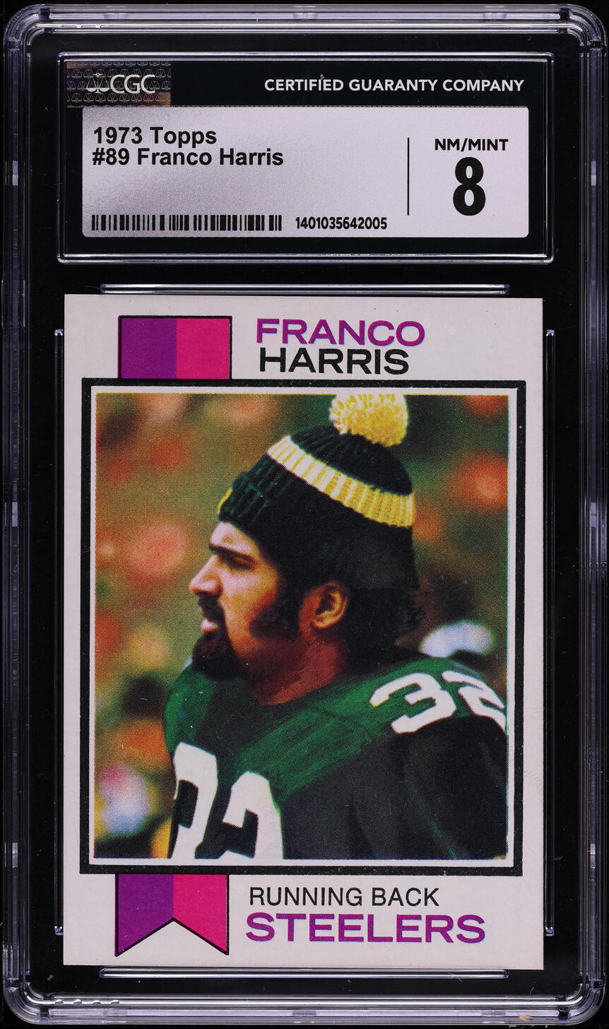 1973 Topps Football Franco Harris ROOKIE #89 CGC 8 NM-MT