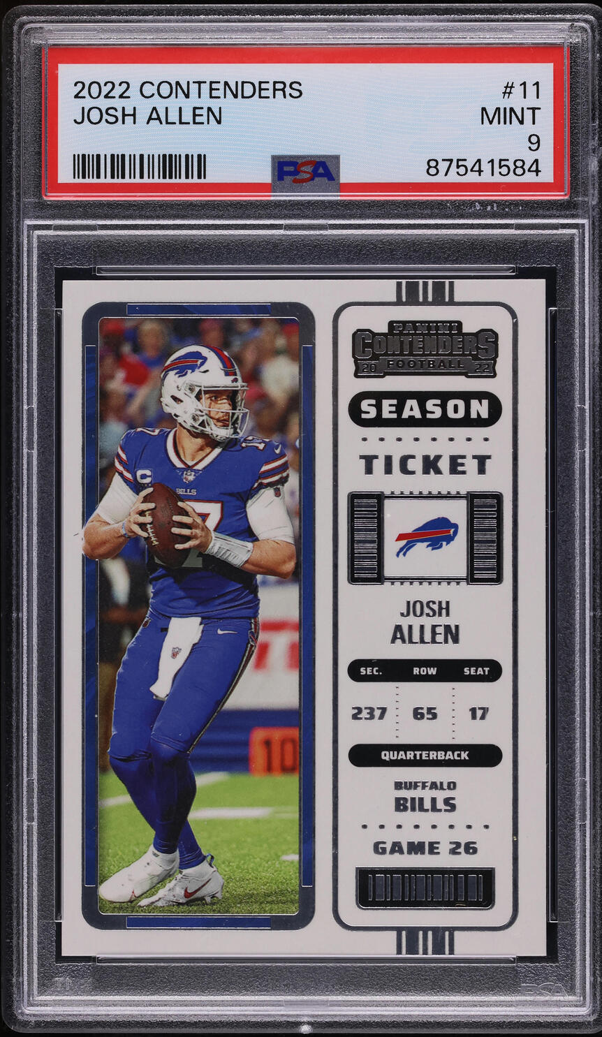 2022 Panini Contenders Josh Allen #11 PSA 9 MINT