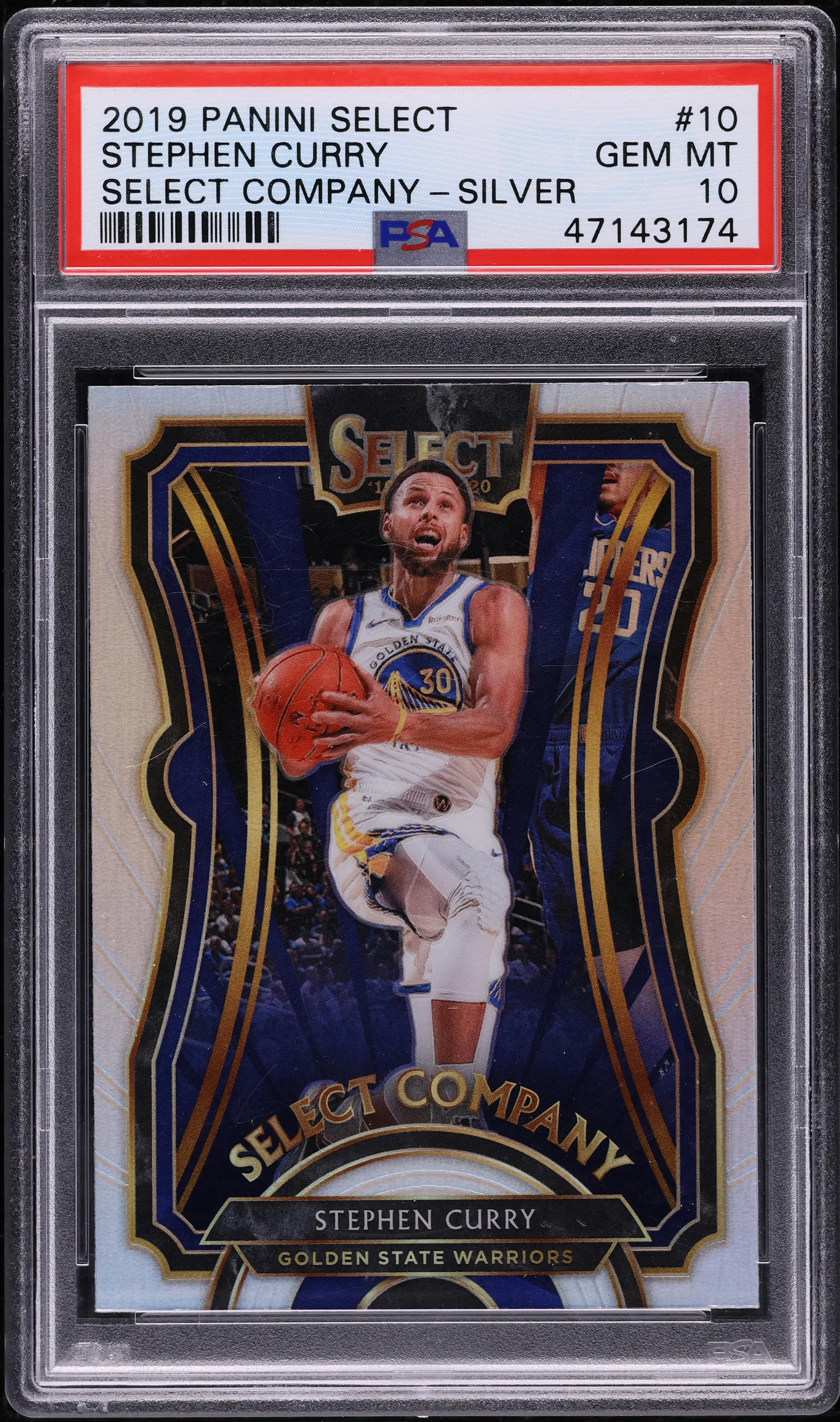 2019 Select Company Silver Prizm Stephen Curry #10 PSA 10 GEM MINT
