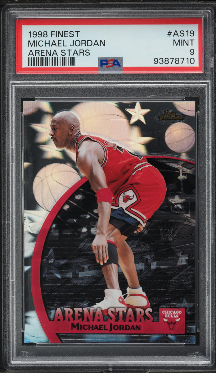 1998 Finest Arena Stars Michael Jordan #AS19 PSA 9 MINT