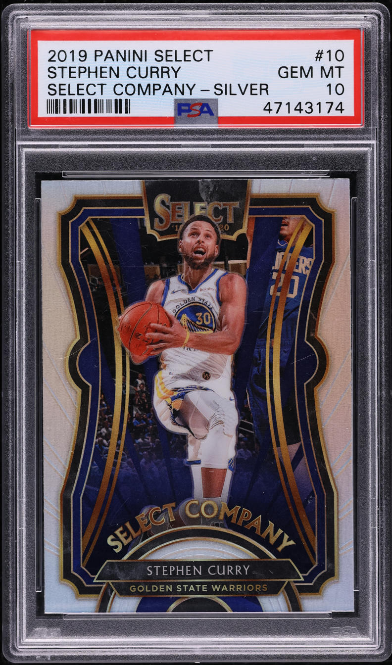 2019 Select Company Silver Prizm Stephen Curry #10 PSA 10 GEM MINT 