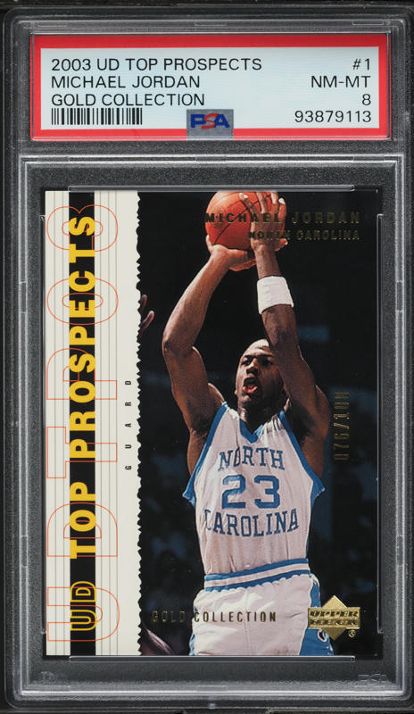 2003 Upper Deck Standing O! Embossed Die-Cut Michael Jordan #9 PSA