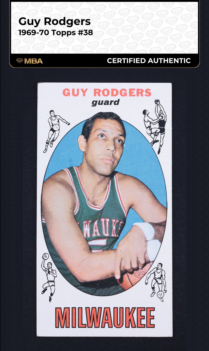 1969 Topps Basketball Guy Rodgers #38 MBA AUTH