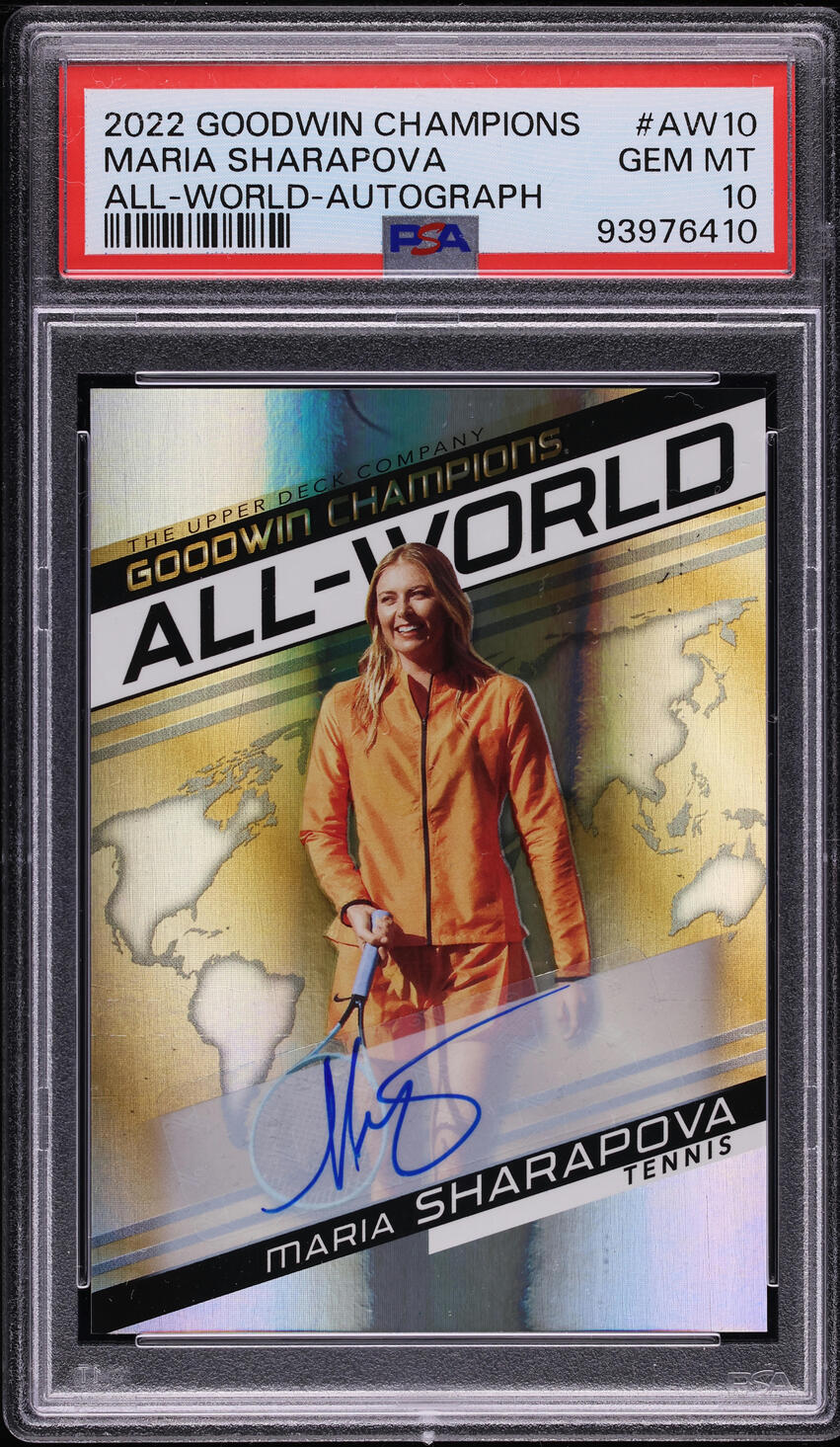 2022 Upper Deck Goodwin Champions All-World Maria Sharapova AUTO
