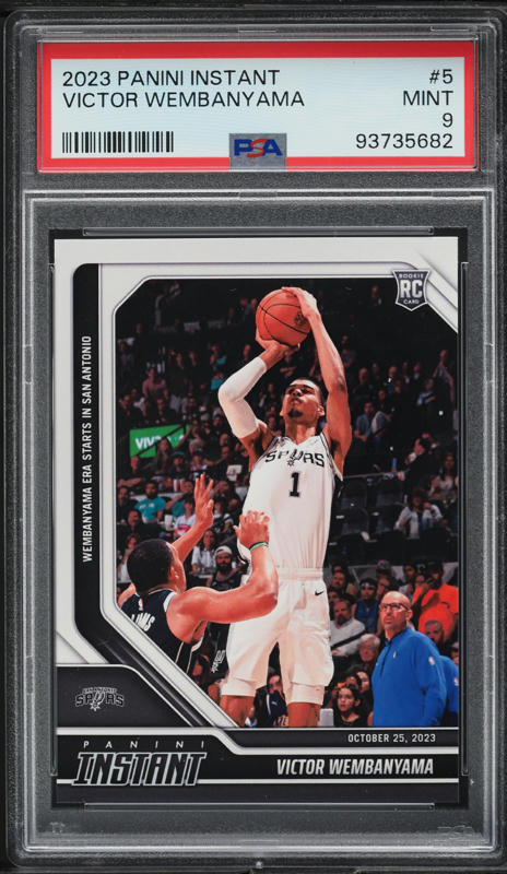 2023 Panini Instant Victor Wembanyama ROOKIE #5 PSA 9 MINT on