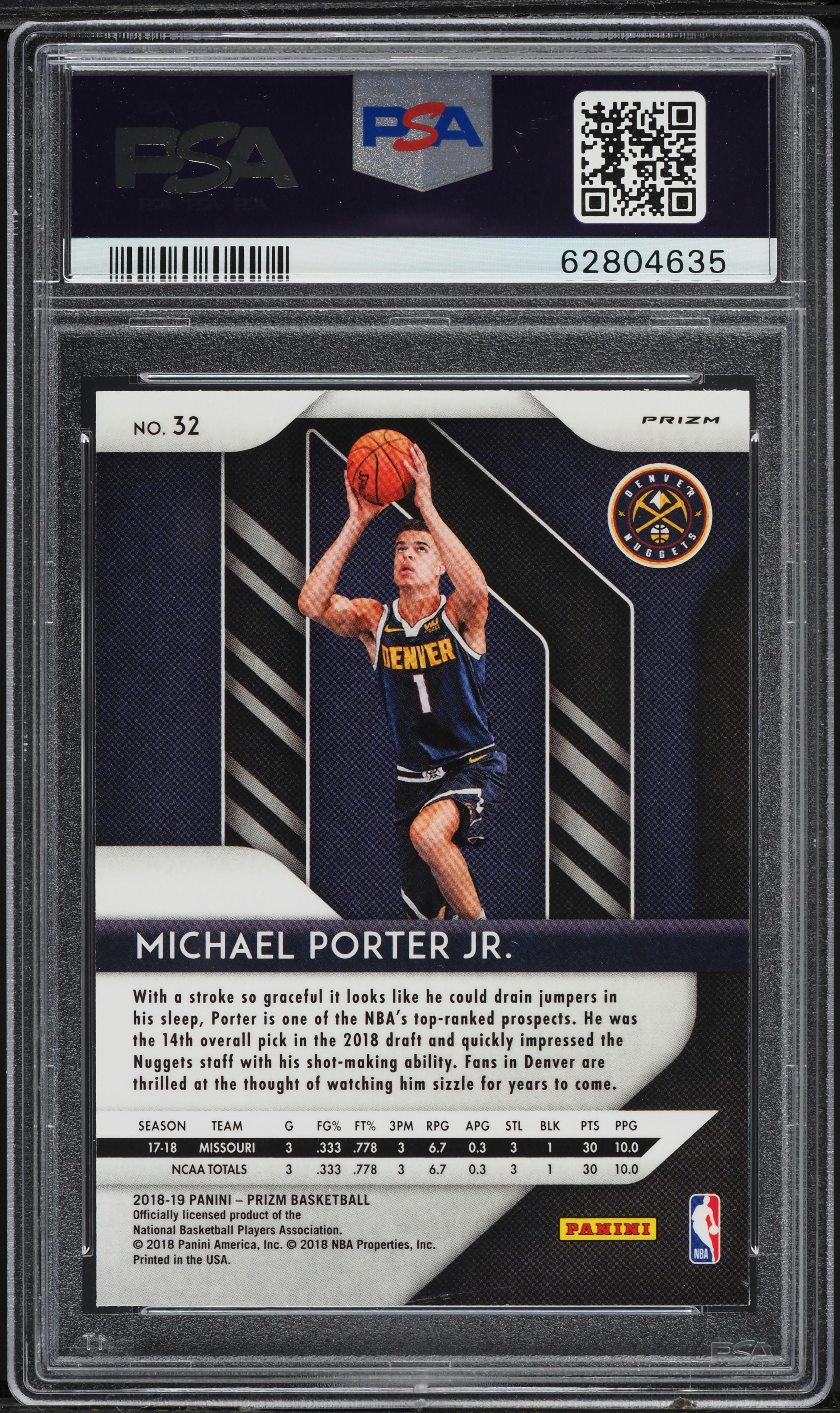 その他 Michael Porter Jr Optic PSA 10 RC その他 Michael Porter Jr Optic PSA 10 RC Michael Porter Jr Optic