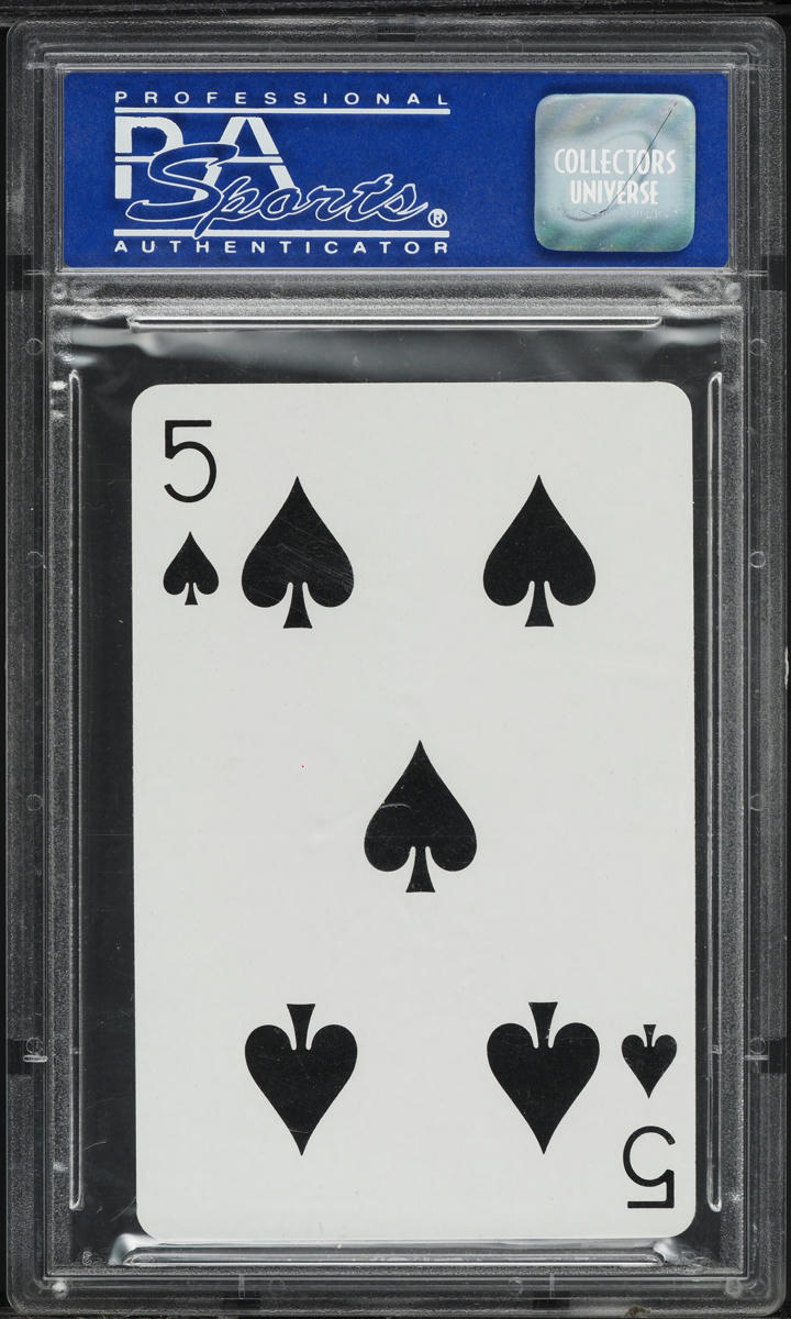 1973 U.S. Playing Card Lou Gehrig 5 OF SPADES PSA 10 GEM MINT