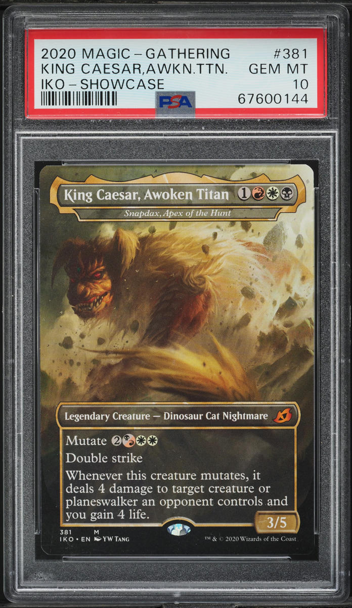 2020 Magic The Gathering MTG Ikoria Showcase King Caesar, Awoken Titan PSA  10 on Fanatics Collect