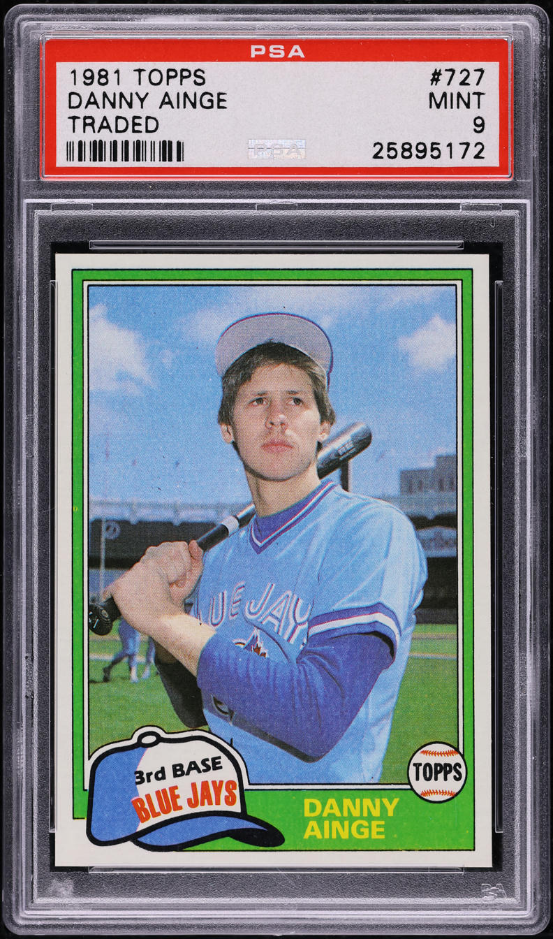 1981 Topps Traded Danny Ainge ROOKIE #727 PSA 9 MINT