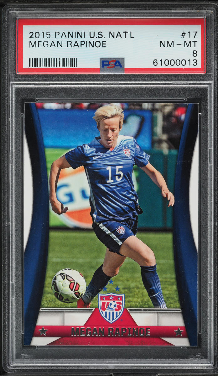 2015 Panini U.S. National Team Box Megan Rapinoe #17 PSA 8 NM-MT