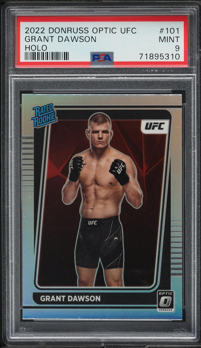 2022 Donruss Optic UFC Holo Grant Dawson ROOKIE #101 PSA 9 MINT