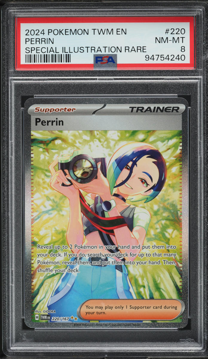 perrin pokemon card full art SR 087/066 - Extended Artwork PSA Case end display Finally completed my Perrin set