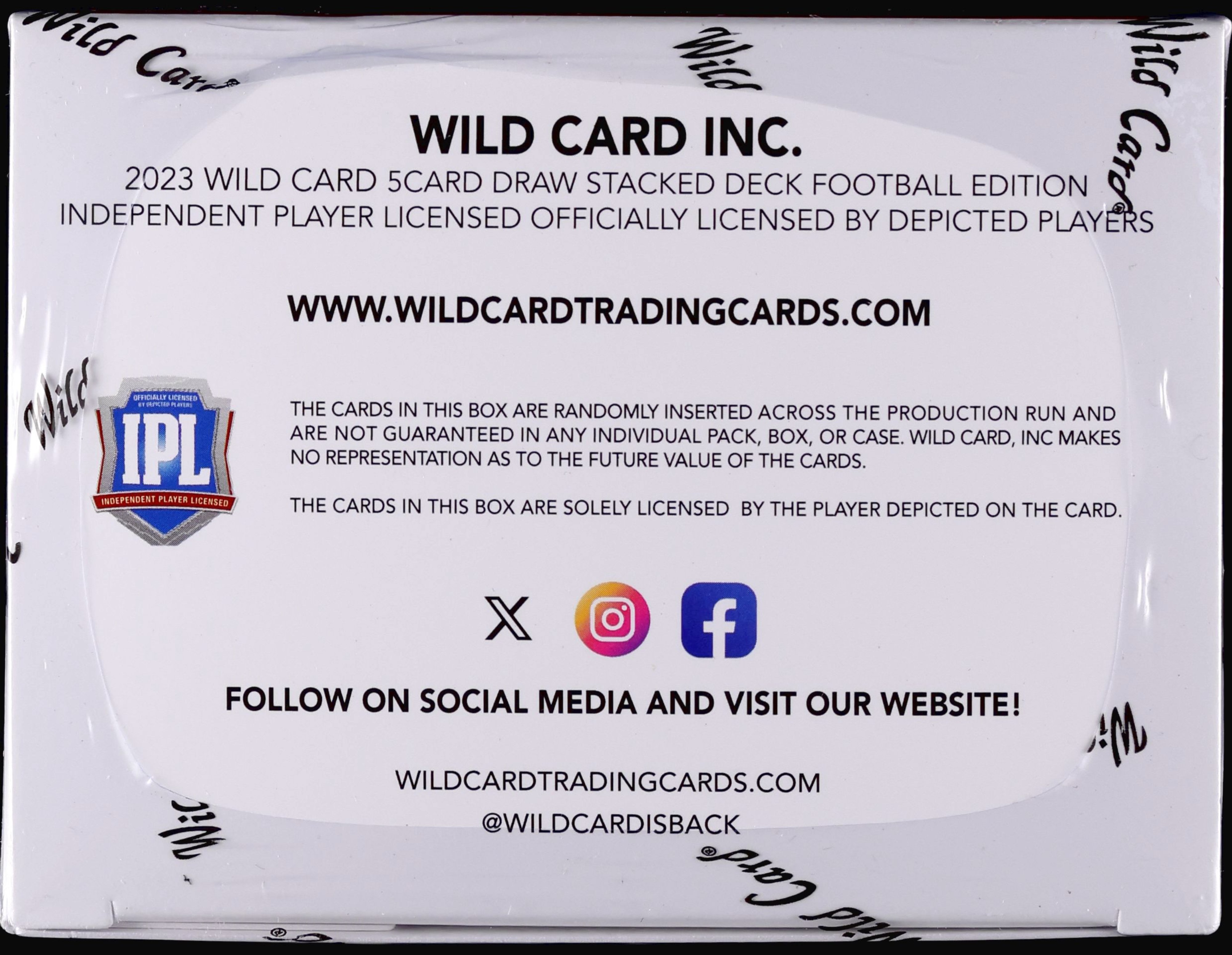 2024 Wild Card Jokers Wild Stacked Deck Football Sealed Jumbo