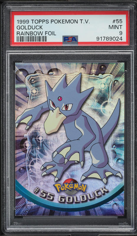 1999 Topps Pokemon Series 1 Rainbow Foil Golduck #55 PSA 9 MINT on Fanatics  Collect