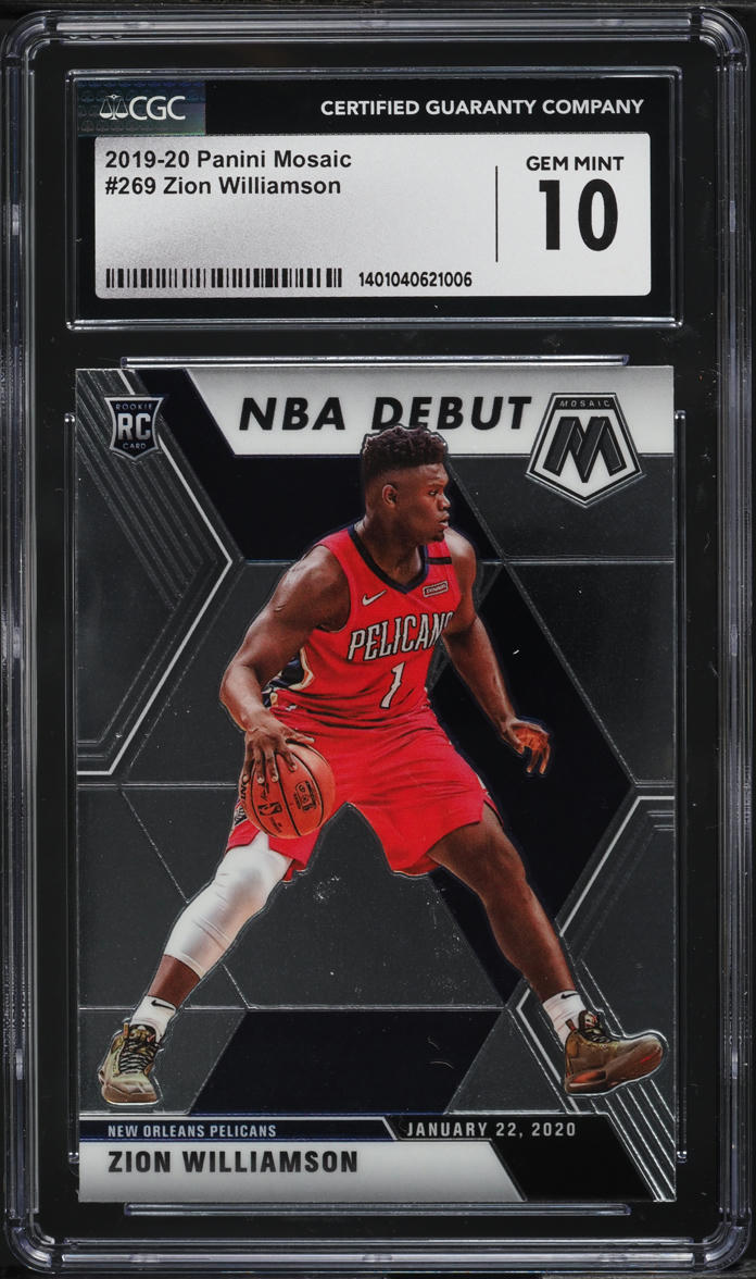 2019 Panini Mosaic Zion Williamson ROOKIE #269 CGC 10 GEM MINT