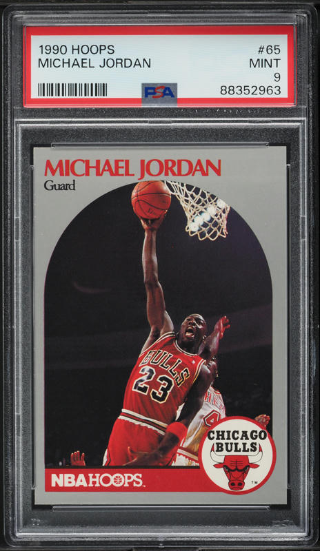 1990 Hoops Michael Jordan #65 PSA 9 MINT on Fanatics Collect