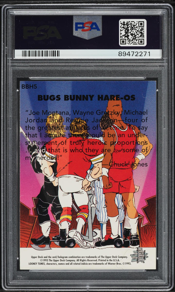 1993 Upper Deck Adventures In Toon World Bugs Bunny w/ Michael
