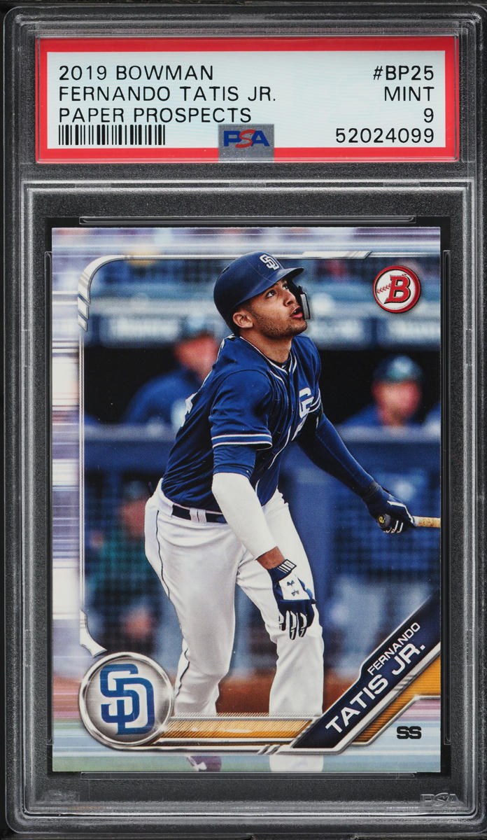 2019 Bowman Paper Prospects Fernando Tatis Jr. ROOKIE #BP-25 PSA 9 MINT