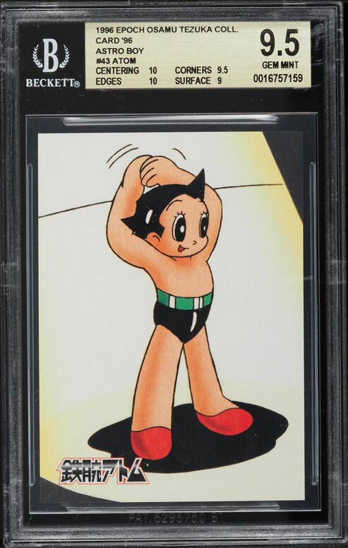 1996 Epoch Osamu Tezuka Collection Card '96 Astro Boy Atom #43 BGS