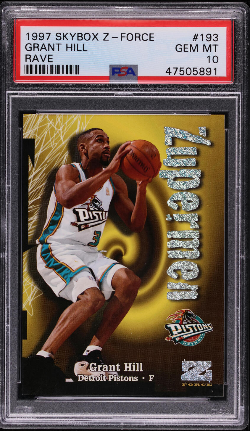 1997 Skybox Z-Force Rave Grant Hill /399 #193 PSA 10 GEM MINT