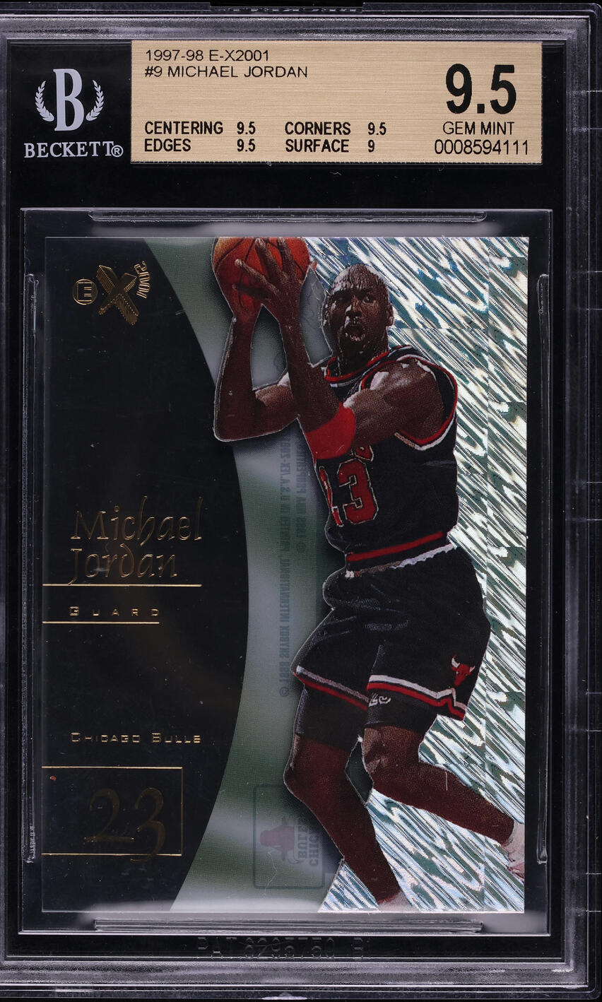 1997 Skybox E-X2001 Michael Jordan #9 BGS 9.5 GEM MINT