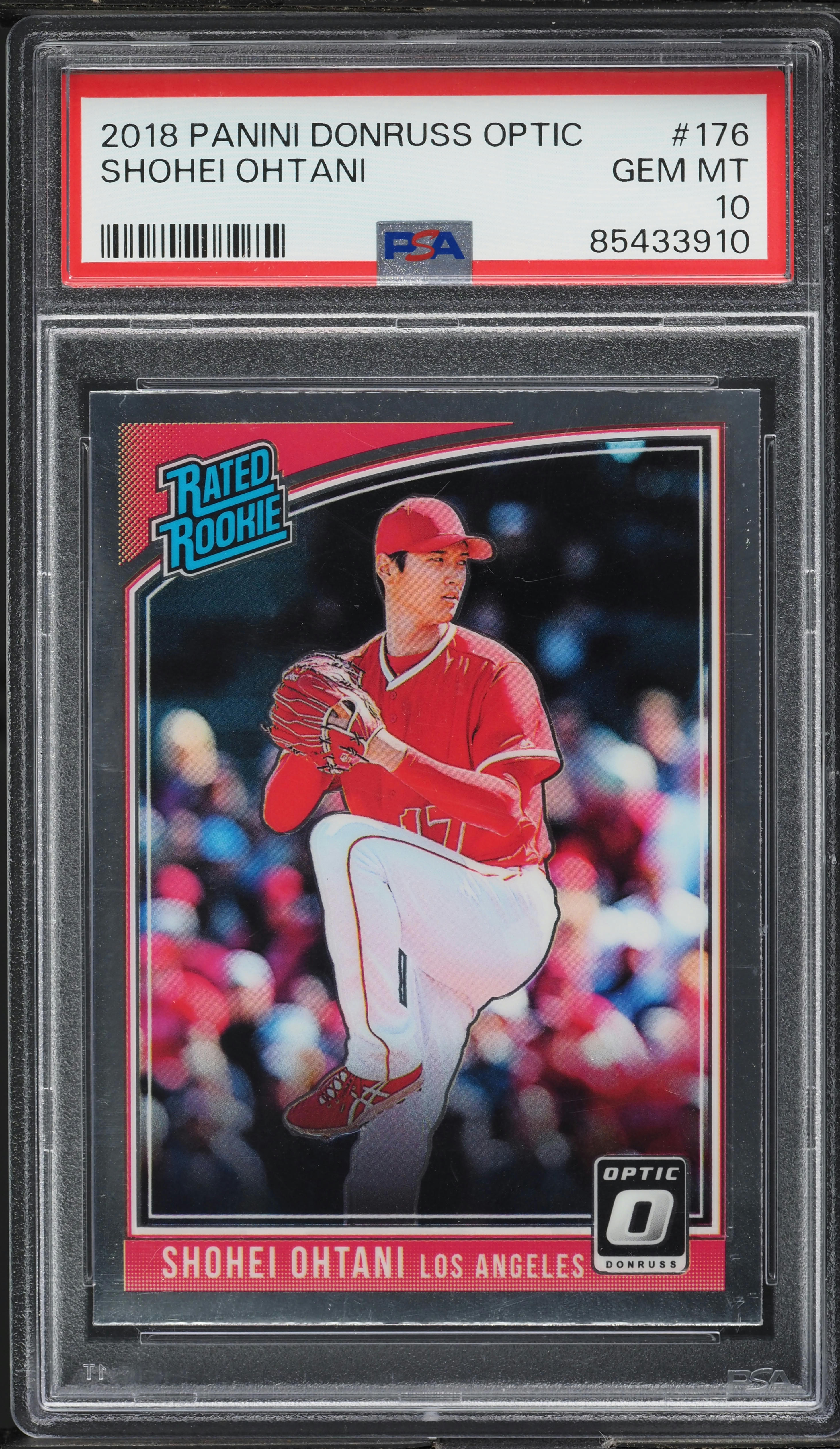 2018 Donruss Optic Shohei Ohtani ROOKIE #176 PSA 10 GEM MINT on