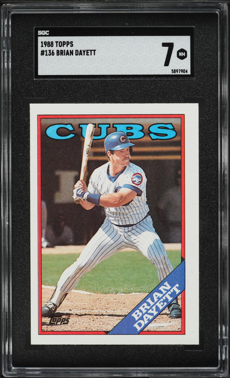 1988 Topps Brian Dayett #136 SGC 7 NRMT