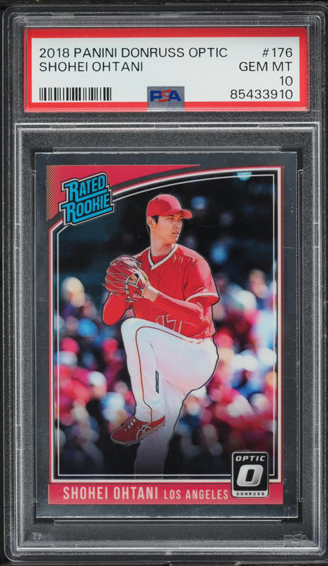 2018 Donruss Optic Shohei Ohtani ROOKIE #176 PSA 10 GEM MINT on