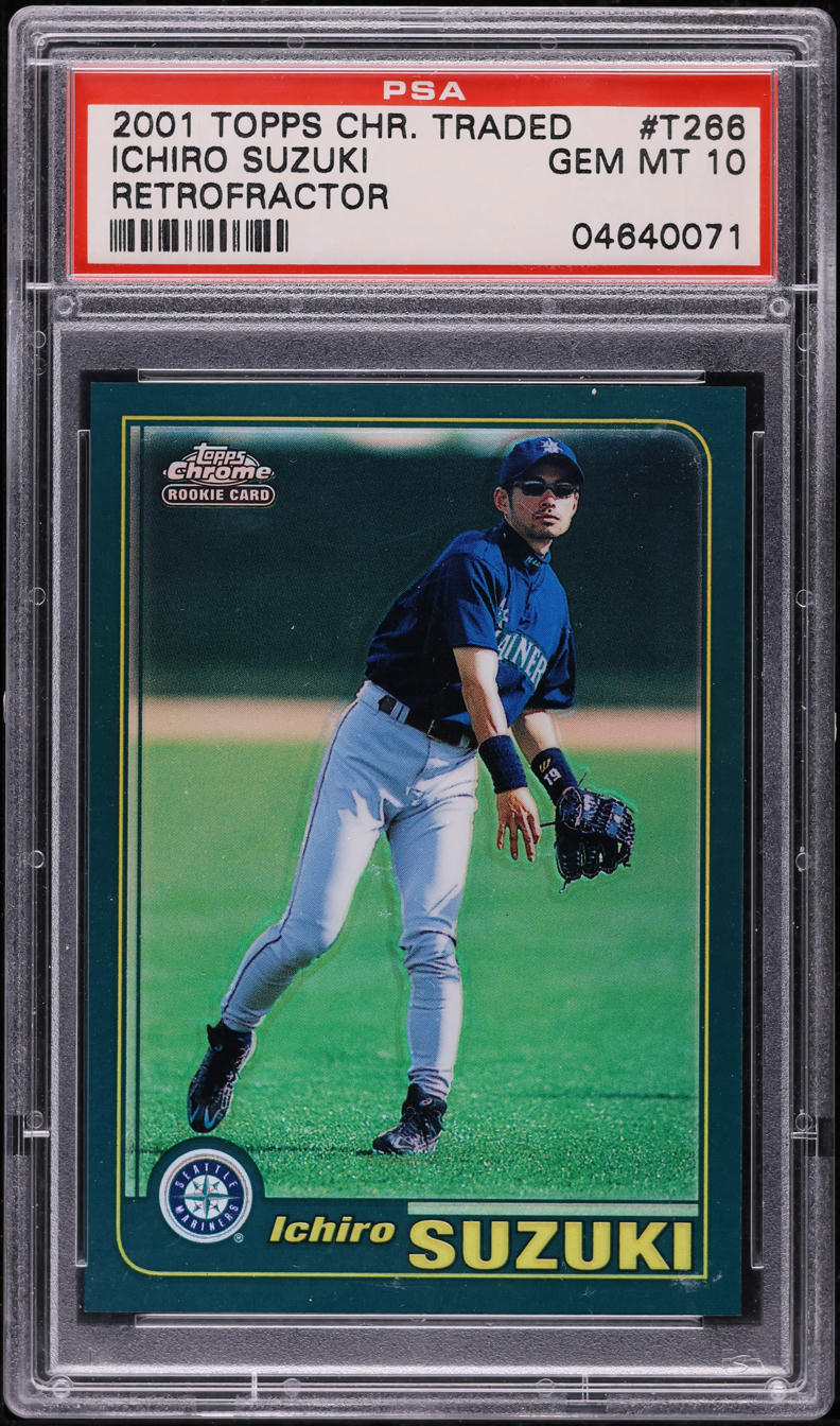 2001 Topps Chrome Traded Retrofractor Ichiro Suzuki ROOKIE #T266