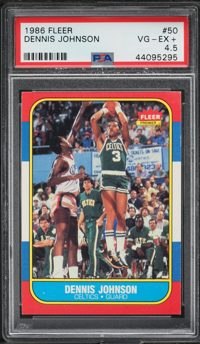 1986 Fleer Basketball Dennis Johnson #50 PSA 4.5 VGEX+