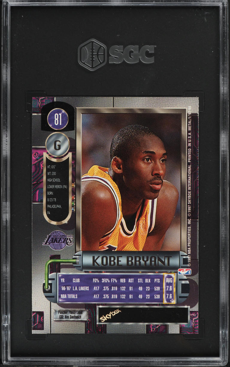 1997 Metal Universe Kobe Bryant #81 SGC 9.5 MINT+