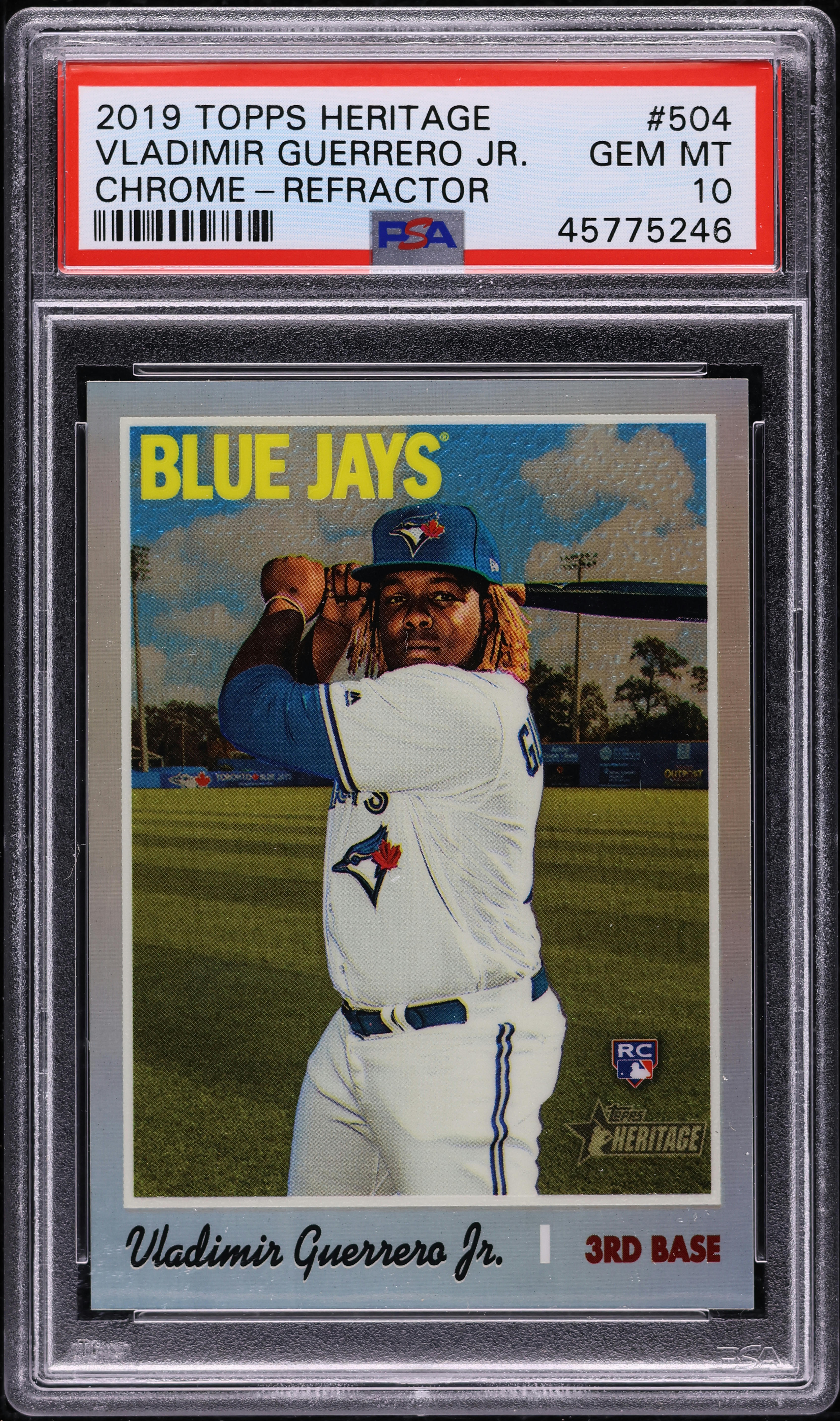 2019 Topps Heritage Chrome Refractor Vladimir Guerrero Jr. ROOKIE