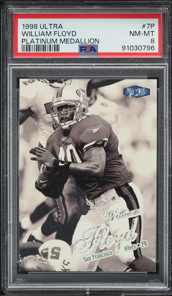 1998 Ultra Platinum Medallion William Floyd /98 #7P PSA 8 NM-MT
