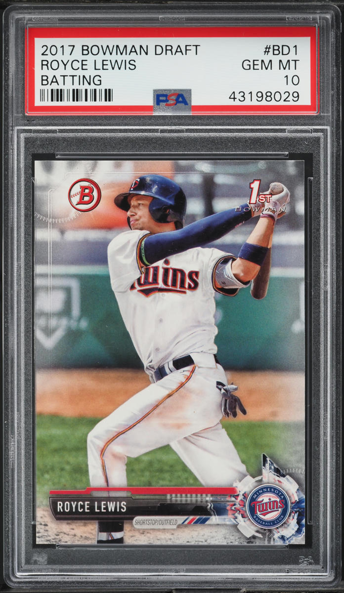 2017 Bowman Draft Batting Royce Lewis ROOKIE #BD-1 PSA 10 GEM MINT