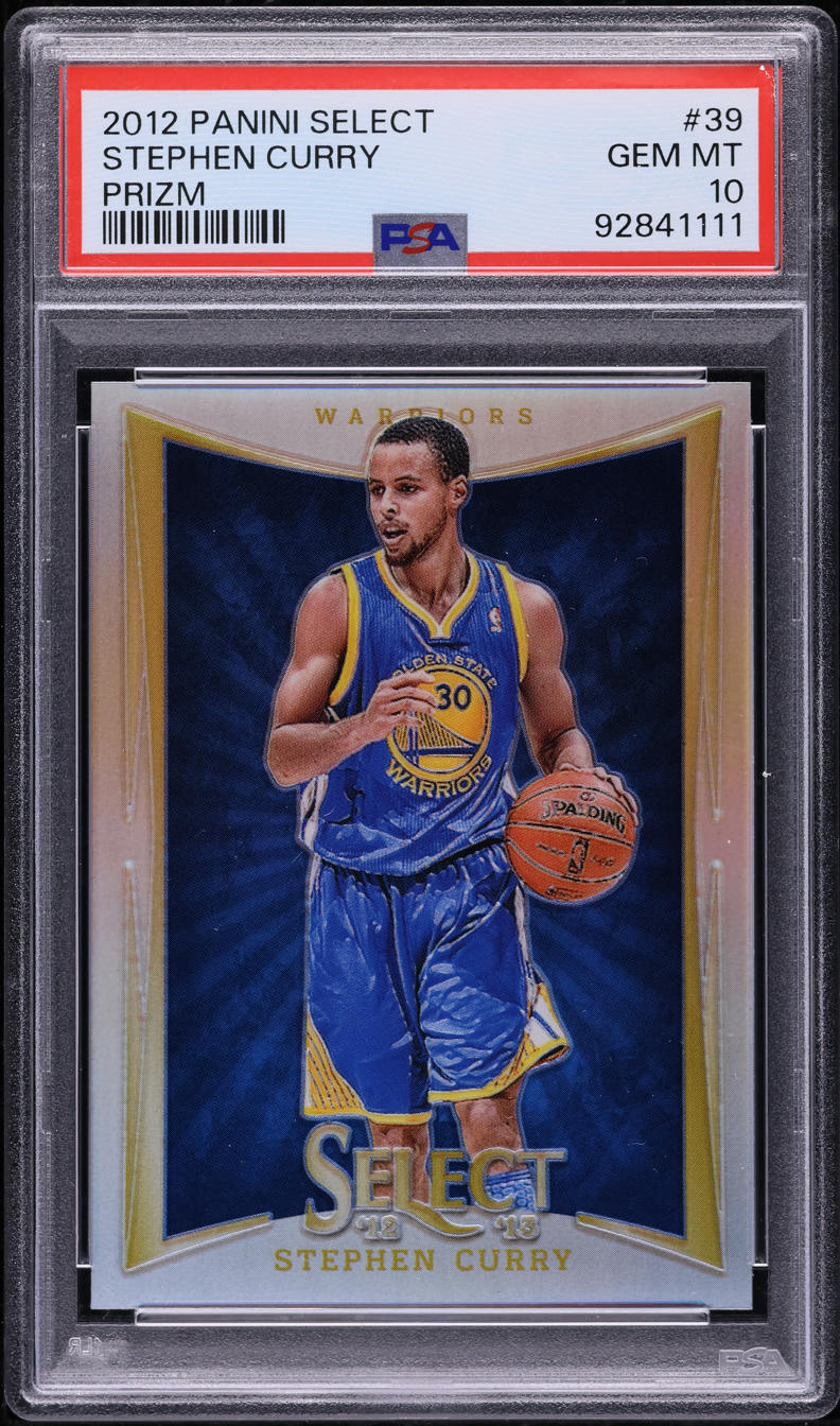 2012 Select Silver Prizm Stephen Curry #39 PSA 10 GEM MINT